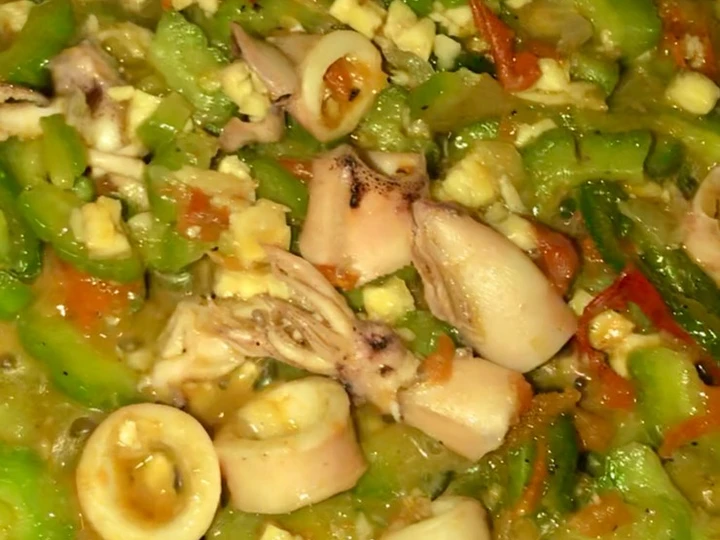 Cara Simple Menyiapkan Resep  Tumis Pare mix Cumi Asin &amp;amp; Tempe Cincang yang Menggugah Selera, Lezat Sekali