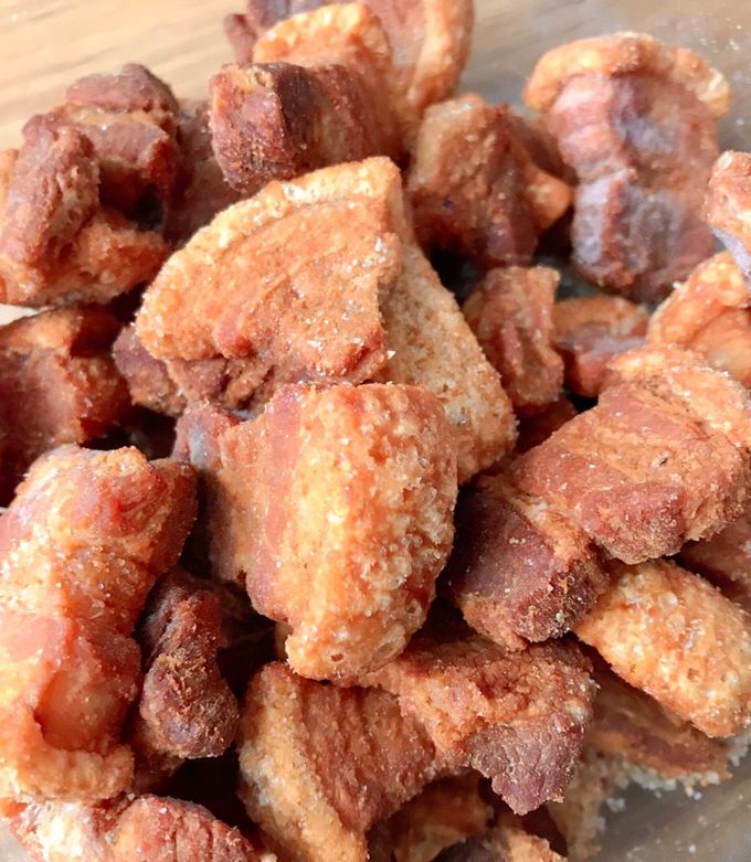 Hình của món Thịt Ba Rọi Chiên Giòn Bì Lắc Tỏi Ớt.