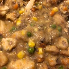 A picture of Chicken Nugget Soup!.
