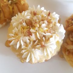 A picture of Pecan and pistachio Tart.