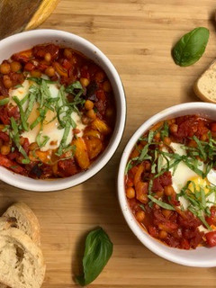 Une photo de Chakchouka au Chorizo & Pois chiches