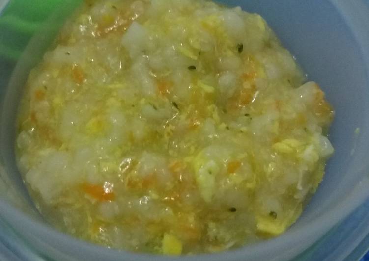 MPASI 4* 7month (bubur tim rice cooker) TELUR