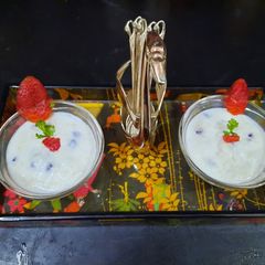 A picture of Pomegranate guava raita.