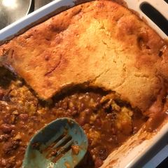 A picture of Mexican Cornbread.