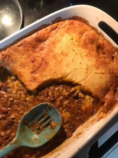 A picture of Mexican Cornbread.