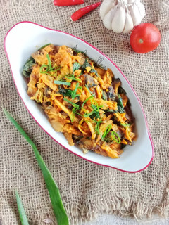 Foto resep Tongkol suwir woku pedas