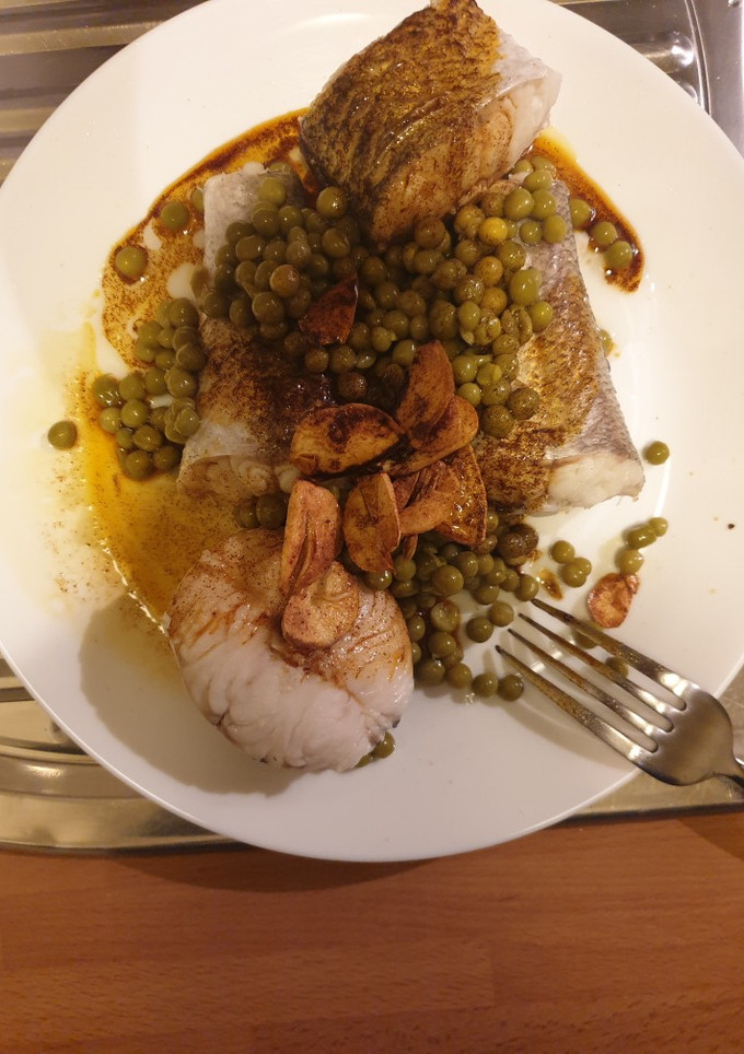 Una foto de Merluza a la gallega
