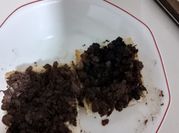 Una foto de tostada de morcilla