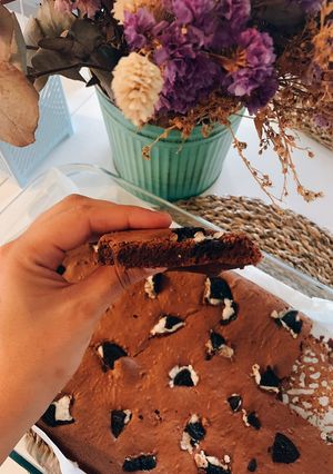 Una foto de Brownie de oreo en Thermomix