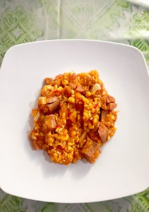 Foto resep Tumis sosis telur