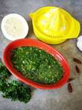 Chimichurri de salsa, coentros e limão 💚