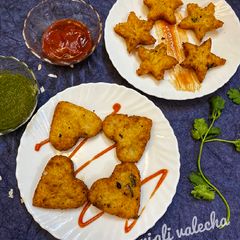Poha aloo cutlets A picture of Poha aloo cutlets.