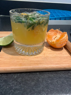 A picture of Orange mint mojito.