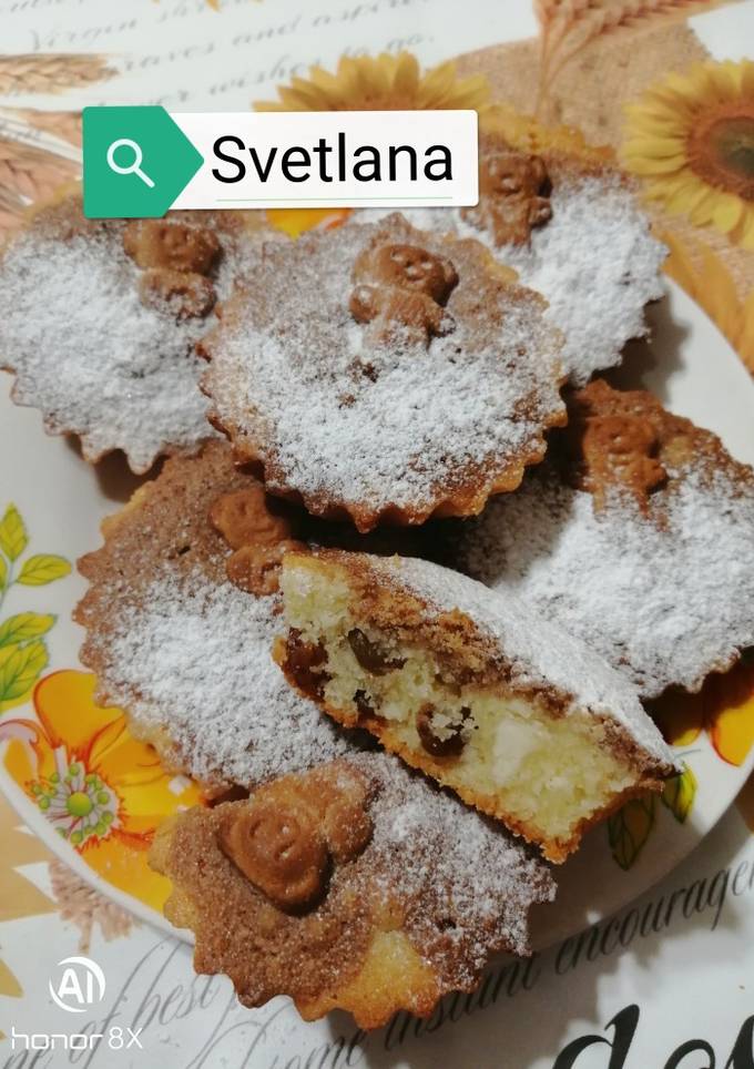 Сирні кексики "Ведмедик під снігом"