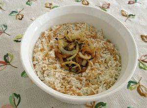 Una foto de Arroz árabe con fideos