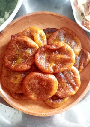 Hình của món Bánh bí đỏ chiên/nướng.