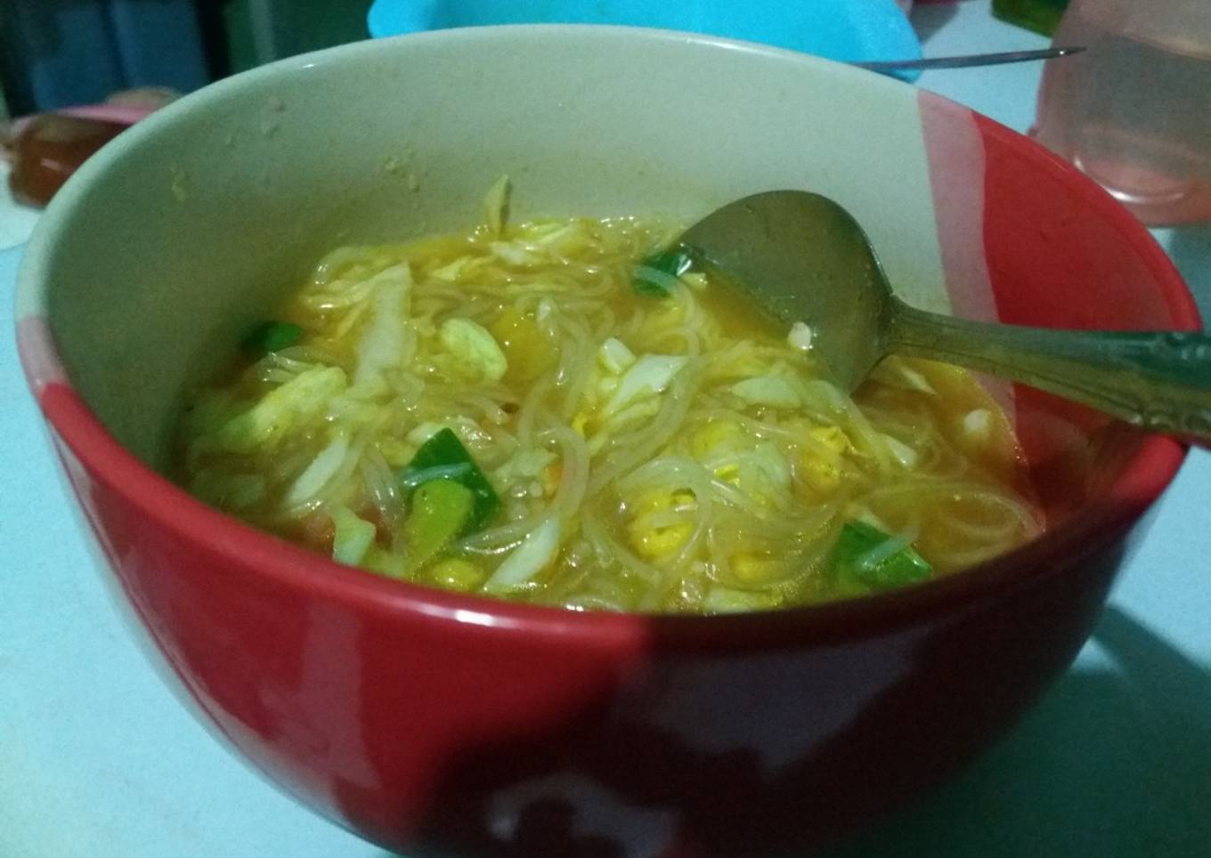 Soto ayam lamongan plus koya