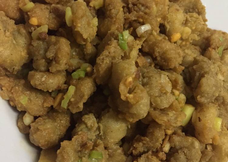 Resep: Udang goreng tepung telur asin yang Renyah