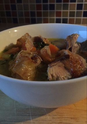 A picture of Chicken soup.