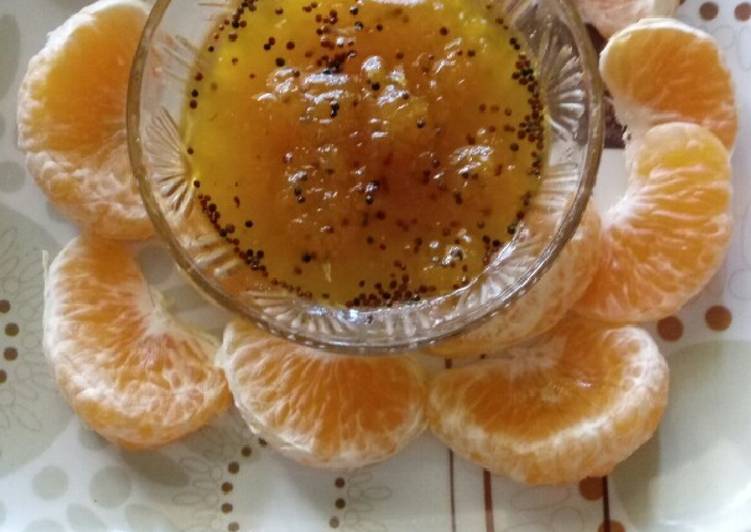 Easiest Way to Prepare Quick Orange marmalade (orange ki chuteny)