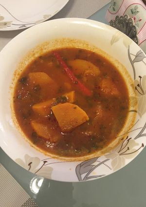 صورة لوصفة طريقة عمل مرق القرع