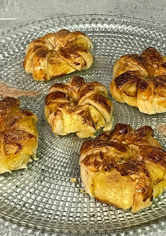 Una foto de Flores de manzana en airfryer