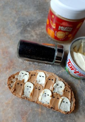 Une photo de Tartine d'halloween fantômes 👻