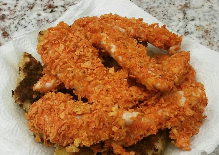 Easy Way to Make Yummy Spicy Dorito Chicken Cutlets