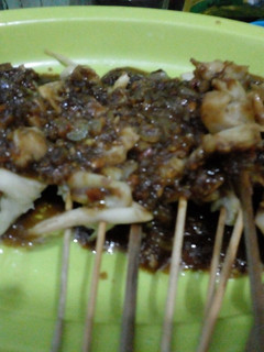 Foto resep Sate jamur tiram bumbu kacang