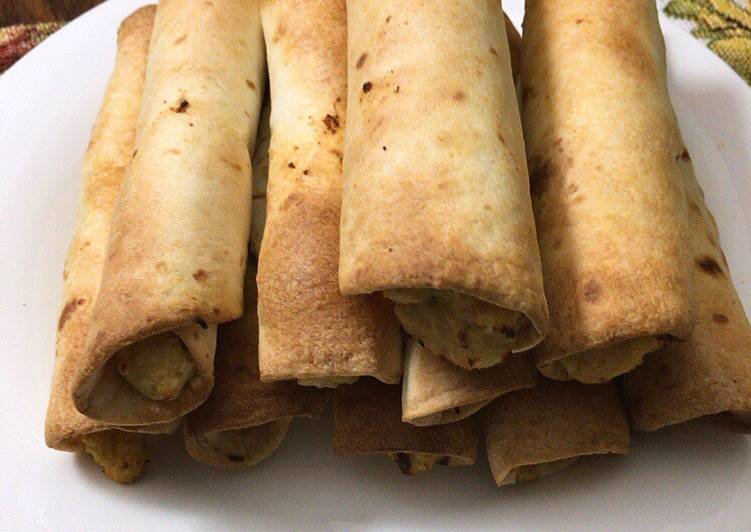 Recipe of Homemade Bake chicken taquitos