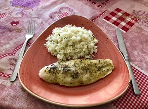 Una foto de Pangasius a la menta