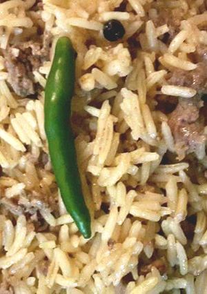 A picture of Keema Pulav.