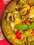 Insalata di bulgur ai tre colori