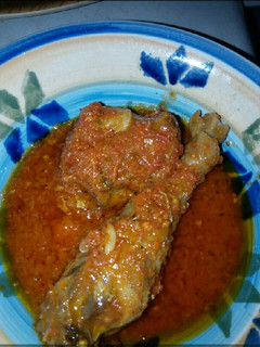 A picture of Tomato Chicken stew.