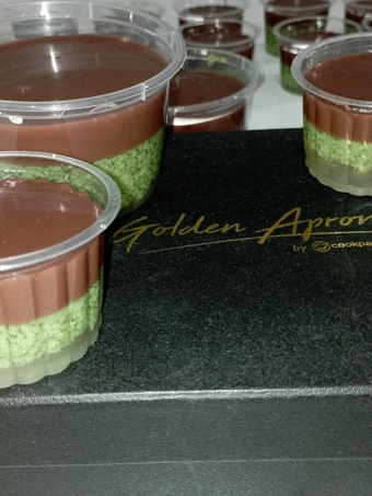 Cara Mudah Menyiapkan Resep Puding Lumut lapis puding coklat yang Sempurna Anti Ribet, Lezat Sekali
