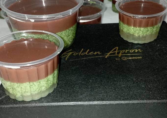 Resep Puding Lumut Lapis Puding Coklat Oleh Vheeee Cookpad