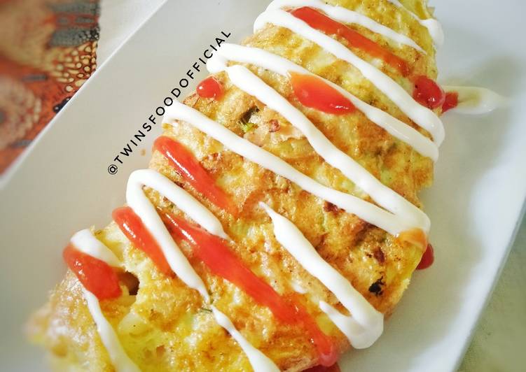 13. Dadar Telur Makaroni