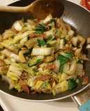 Napa Cabbage & Bok Choy with Bacon