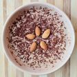 Smoothie bowl de yogur con banana y chocolate 🍶🍌🍫 para entrenamientos duros 🏋️🏊 🚣