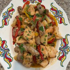 A picture of Chicken Scarpariello.