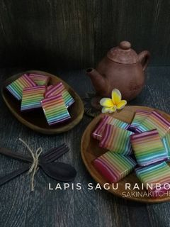 Foto resep Kue Pepe / Lapis Sagu Rainbow