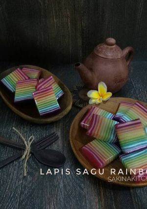 Foto resep Kue Pepe / Lapis Sagu Rainbow