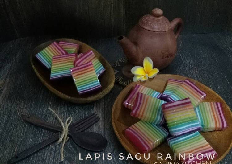 Kue Pepe / Lapis Sagu Rainbow