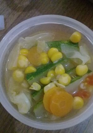 Foto resep Sayur Sop dengan Jagung dan Timun