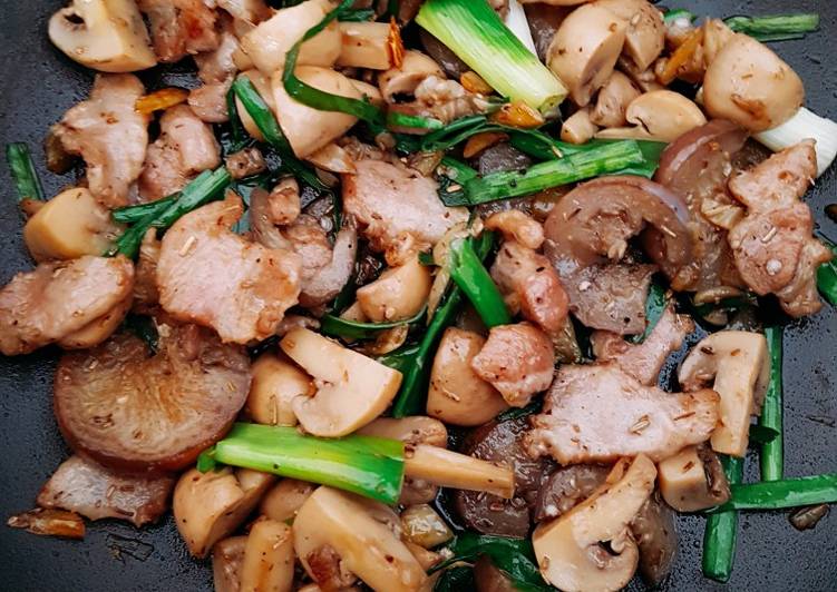 Cara Gampang Menyiapkan Garlic Chicken Mushroom 🐣🍄 Anti Gagal