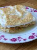 Postre de manzanas merengadas