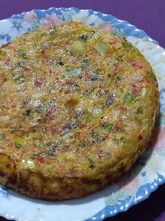 Una foto de Tortilla de la huerta