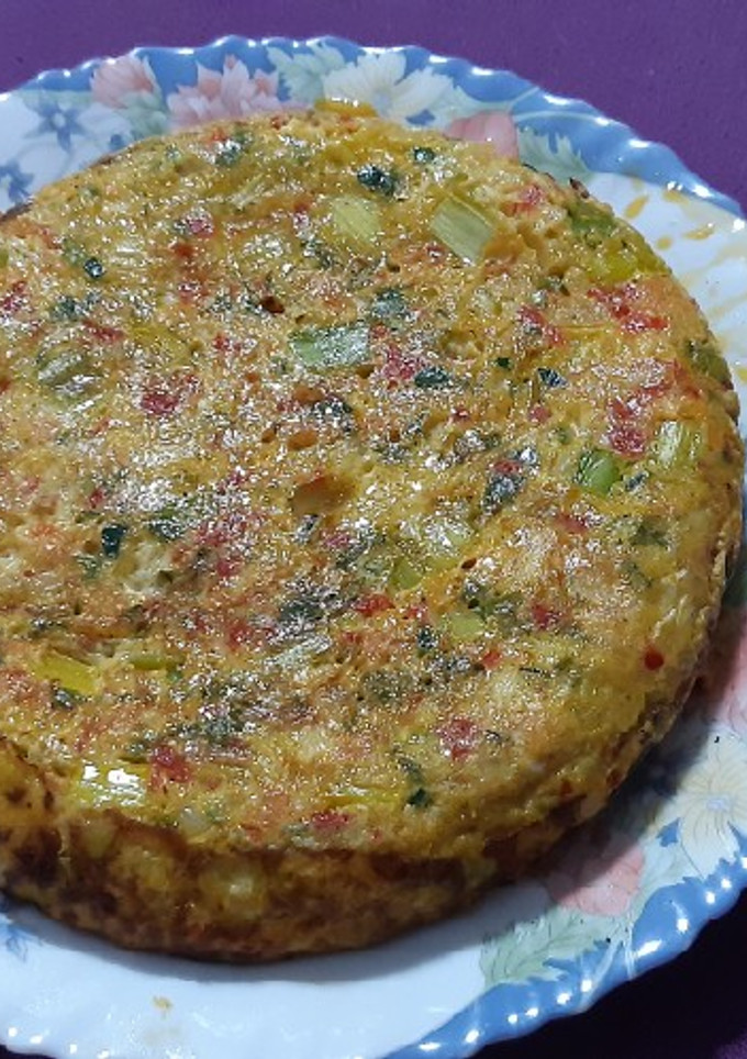 Una foto de Tortilla de la huerta