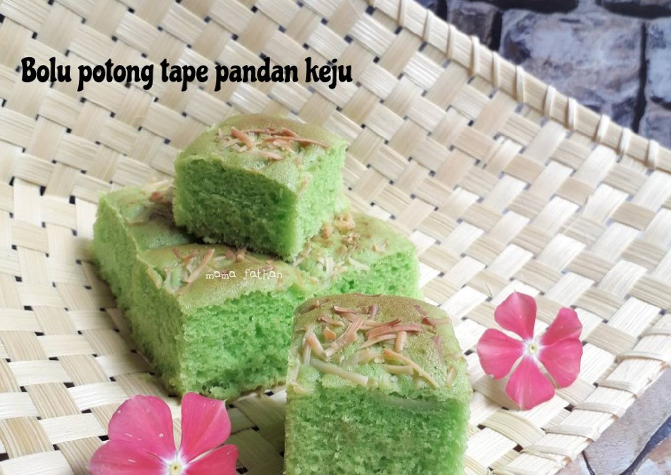 Bolu potong tape pandan keju