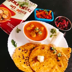 Methi THEPLA (BARLEY Flour 😋 With Methi THEPLA) A picture of Methi THEPLA (BARLEY Flour 😋 With Methi THEPLA).